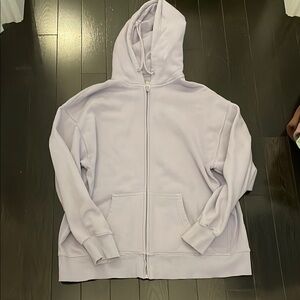 Light Purple Zip-Up Hoodie